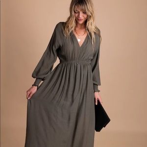 Aspire To Inspire Long Sleeve Maxi Dress